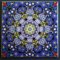 tile garden mosaic blue 443